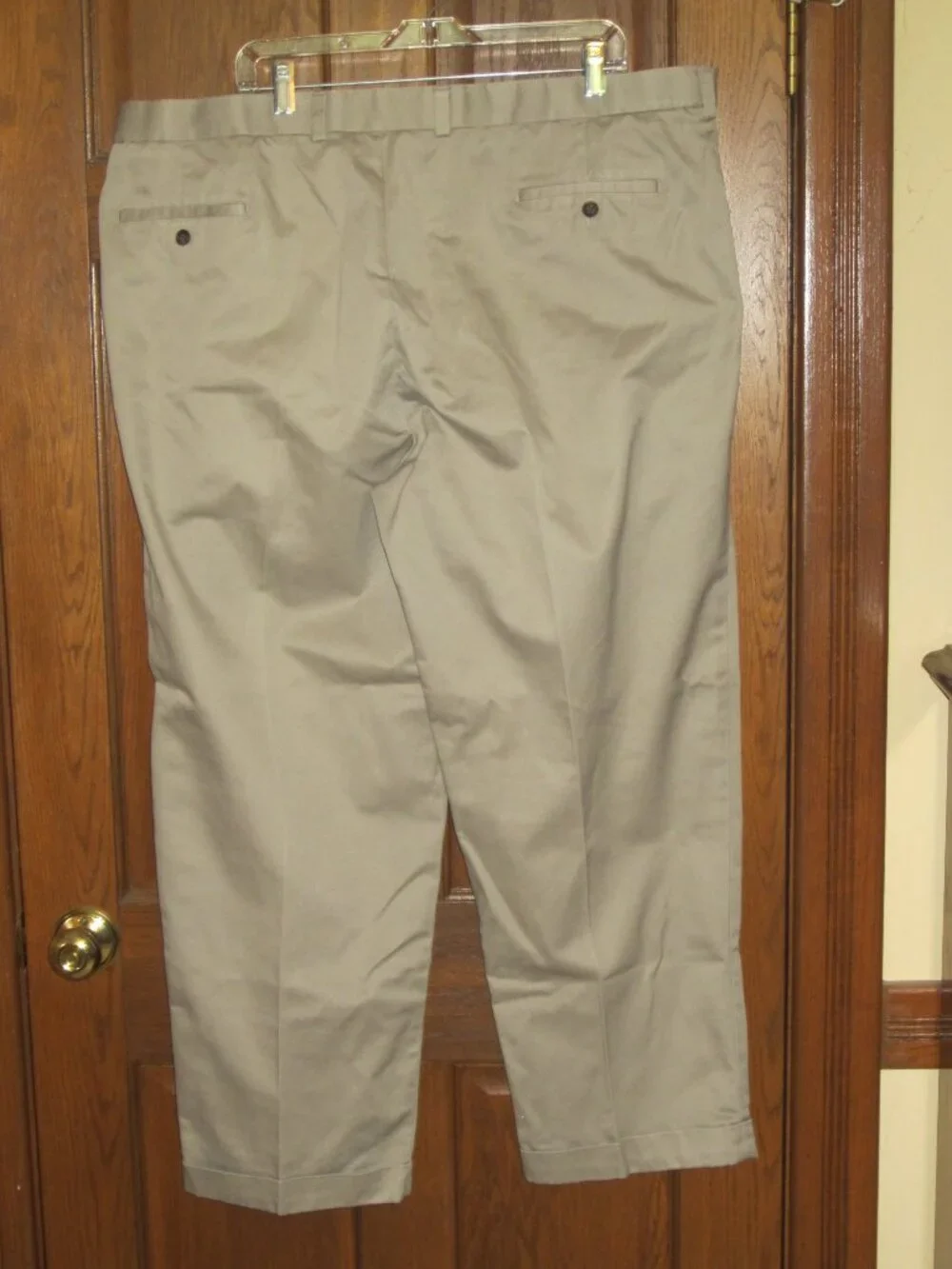 Joseph & Feiss Khaki Beige Pleated Front Cuffed Hem Pants - Size 44 X 30
